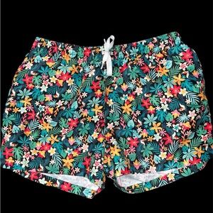 Chubbies Shorts Mens Black Multi Bloomerangs Classic Swim Trunks Liner